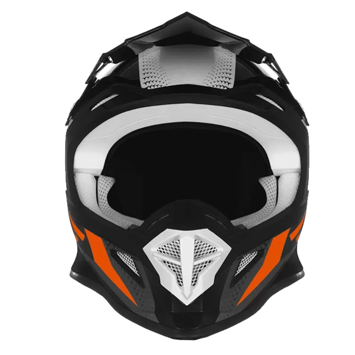 CASCO FAST TECH PLATA/NARANJADO