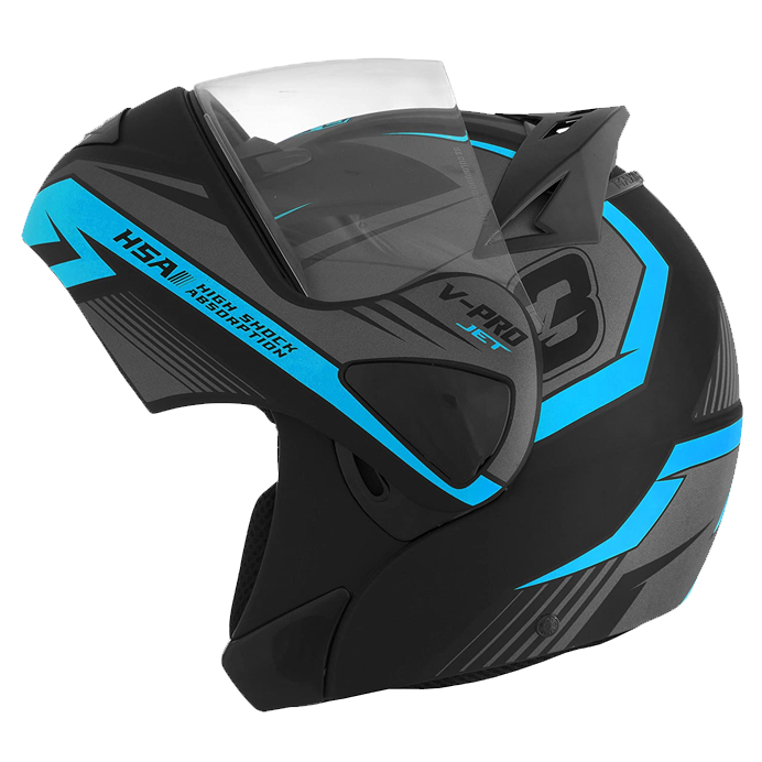 CASCO V-PRO JET 3 AZUL CLARO