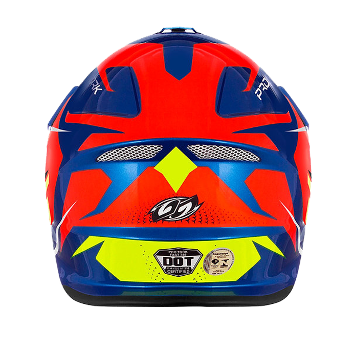 CASCO FAST FANTASY AZUL/NARANJADO