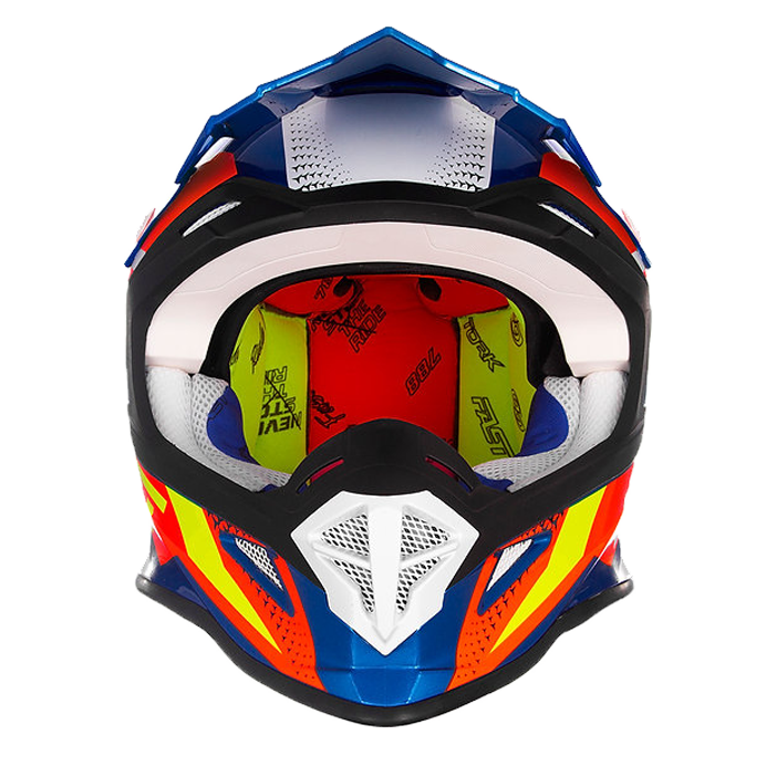 CASCO FAST FANTASY AZUL/NARANJADO